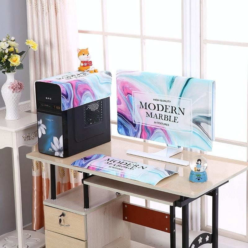 32 Inch Dust-proof Cover for Desktop Computer Lcd Monitor - Small Puffs