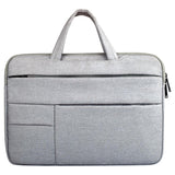Portable Oxford Cloth Laptop Bag For 12 Devices - Multiple Pockets - Navy - Front View