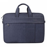 13.3 Inch Waterproof Anti-Theft One-Shoulder Handbag With Suitcase Belt - Navy Blue - Front View
