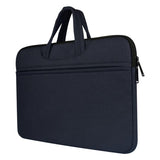Lightweight Laptop Bag With Durable Zipper For Macbook Samsung Sony Dell Alienware Chuwi Asus Hp - Navy Blue - Close-Up Angle