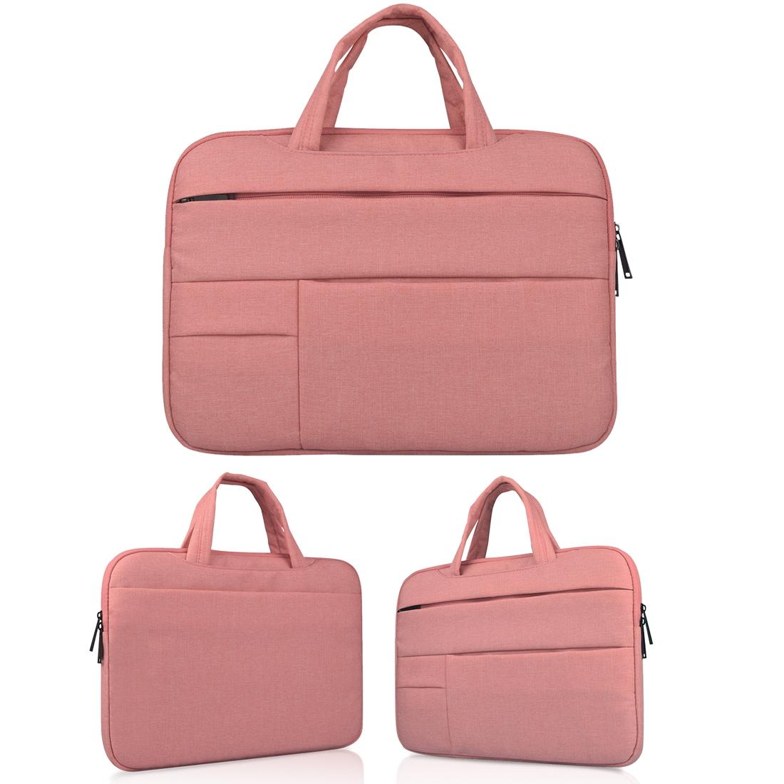 13.3 Inch Laptop Tablet Bag With Multiple Pockets And Soft Oxford Cloth Handle - Navy