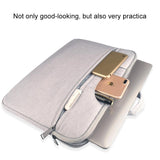 Lightweight Laptop Bag with Durable Zipper for Macbook Samsung Sony Dell Alienware Chuwi Asus Hp - Navy Blue - Low Angle