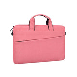 Portable 14.1 Laptop Tablet Bag With Dual Pockets And Soft Handle - Navy Blue
