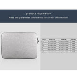 Universal Oxford Cloth Laptop Tablet Bag - Fits 13.3 Inch And Smaller - Navy Blue - Side View