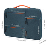 13 Laptop Sleeve Case For Macbook Samsung Thinkpad Sony Dell Alienware Chuwi Asus Hp -13.5 Inch Zipper Briefcase Handbag - Navy Blue - Extra Image