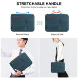 13 Laptop Sleeve Case For Macbook Samsung Thinkpad Sony Dell Alienware Chuwi Asus Hp -13.5 Inch Zipper Briefcase Handbag - Navy Blue - Extra Image