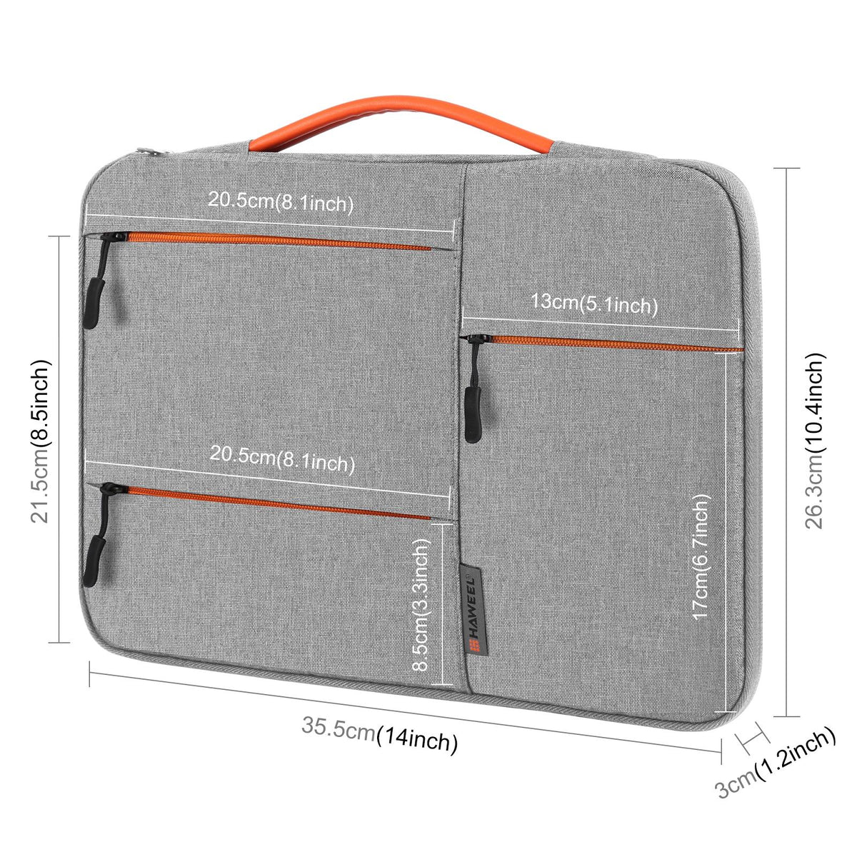 14-15 Inch Laptop Sleeve Briefcase for Macbook Samsung Thinkpad Sony Dell Alienware Chuwi Asus Hp - Navy Blue