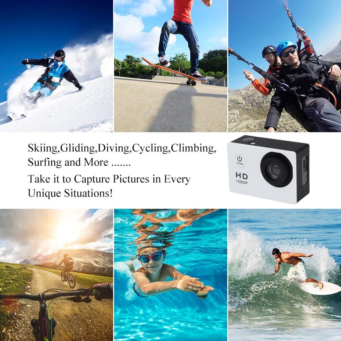 Waterproof Full Hd 1080p Sports Camcorder with Lcd and Case - Sj4000
