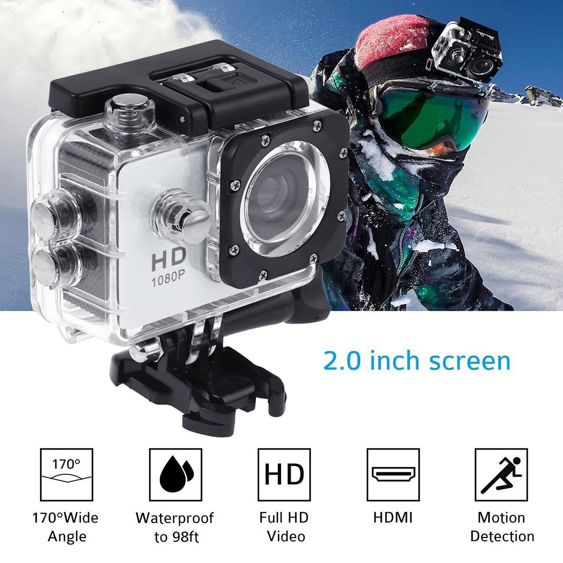 Waterproof Full Hd 1080p Sports Camcorder with Lcd and Case - Sj4000