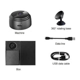Wireless 1080P Camera With Night Vision & Motion Detection Tf Card & Bluetooth - White - Top-Down View