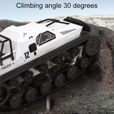 2.4g Rc Tracked Tank Off-road Vehicle Toy 1 12 Scale - White
