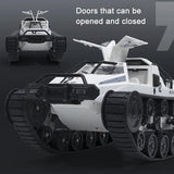 2.4g Rc Tracked Tank Off-road Vehicle Toy 1 12 Scale - White - Close-Up Angle