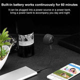 Wireless Network Camera With Wide-Angle Recording 720P Resolution - White - Extra Image