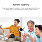 Wireless Network Camera With Wide-Angle Recording 720P Resolution - White - Extra Image