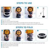 10.2 Dual-colour Led Ring Light with Usb Bluetooth Remote and Phone Holder - White - Top-Down View