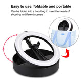10.2 Dual-colour Led Ring Light with Usb Bluetooth Remote and Phone Holder - White - Extra Image