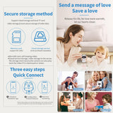 Smart Home Camera With Night Vision & Two-Way Voice & Motion Detection - Cute Pets White - Extra Image
