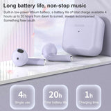 True Wireless Stereo Bluetooth 5.0 Earphones - Tn22 - White - Low Angle
