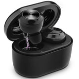 Bluetooth 5.0 Earphones with Magnetic Charging Box - Wireless - White - Front View