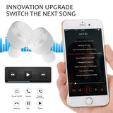 Bluetooth 5.0 Earphones with Magnetic Charging Box - Wireless - White