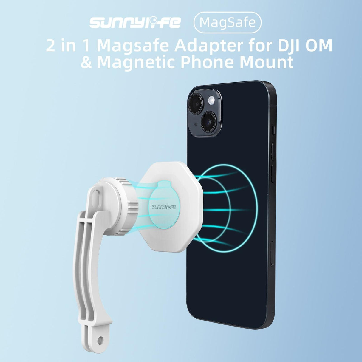 Phone Holder for Dji Om6 / 5 / 4 / 4 Se with Zj561 Magsafe Adapter
