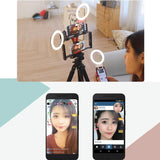 Xj18 Live Self-timer Led Fill Light - Perfect for Live Streaming - White - Close-Up Angle