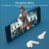 Wireless Bluetooth Earphones with Touch Display - White