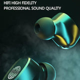 Wireless Bluetooth 5.0 Earbuds with Touch Display & Charging Case - White - Extra Image