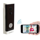 Smart Wifi Video Doorbell With Motion Detection & Two-Way Intercom - White - Side View