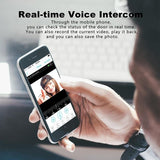 Smart Wifi Video Doorbell With Motion Detection & Two-Way Intercom - White - Extra Image