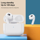 Pro True Wireless Stereo Bluetooth Earphones - White - Rear View