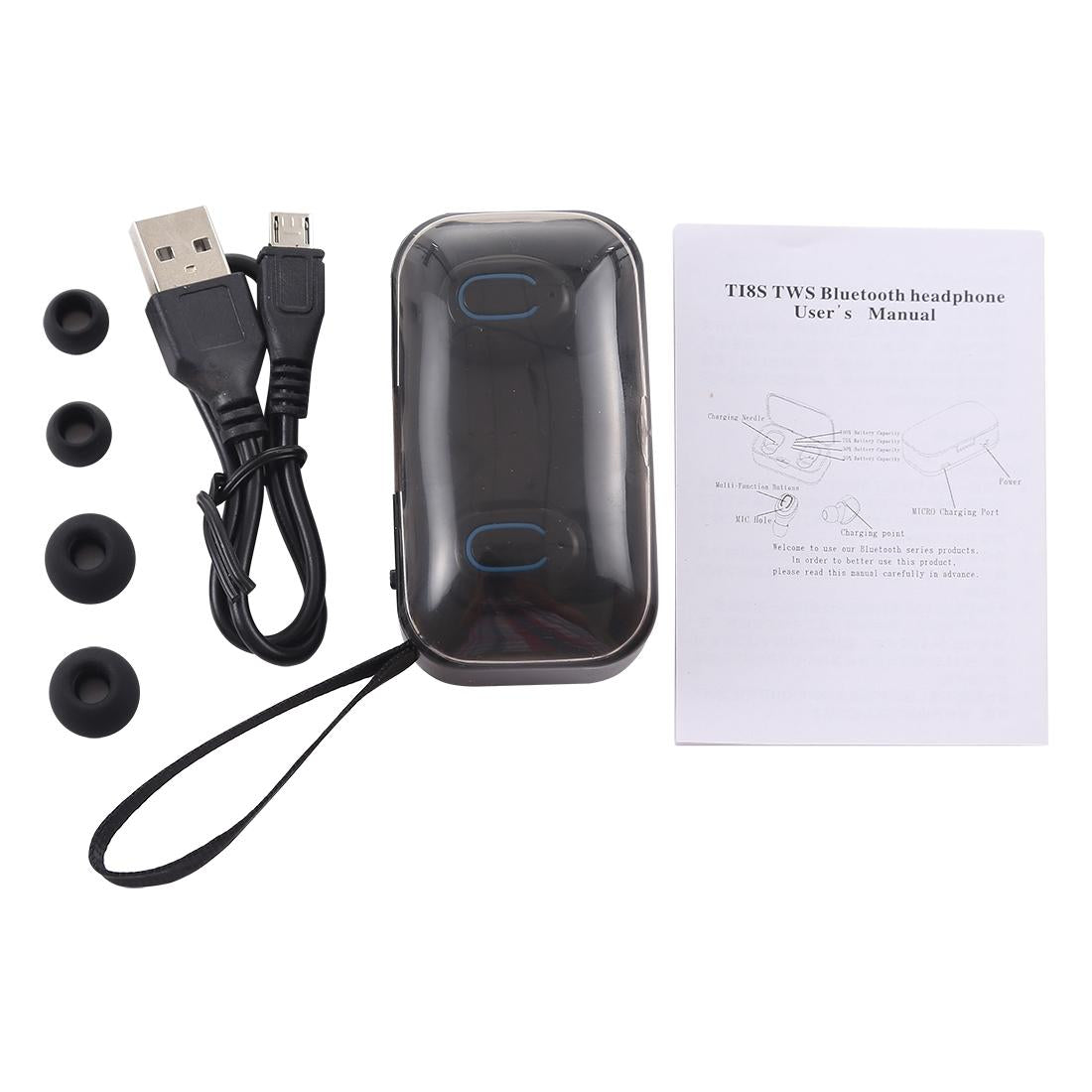Wireless Stereo Bluetooth Earphones with Charging Case -tws Dazzling - White