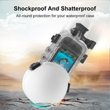 Silicone Dive Case Lens Guard for Insta360 X3 / X4 - Invisible and Protective - White