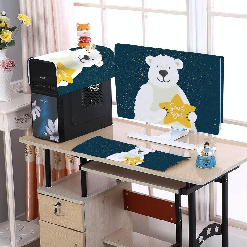 22 Desktop Computer Lcd Monitor Dust-proof Cover - Cloth Material - Good Night