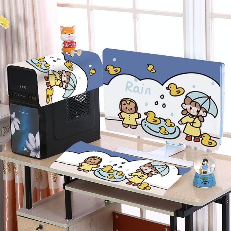 22 Desktop Computer Lcd Monitor Dust-proof Cover - Cloth Material - Good Night