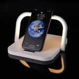 Portable Wireless Charger Led Desk Lamp White - Front View