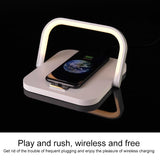 Portable Wireless Charger Led Desk Lamp White - Top-Down View