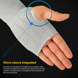 Breathable Golf Sunscreen Sleeve - Fluorescent Green - White - Low Angle