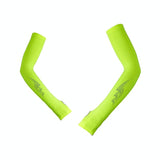 Breathable Golf Sunscreen Sleeve - Fluorescent Green - White
