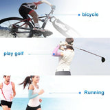 Breathable Golf Sunscreen Sleeve - Fluorescent Green - White