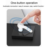 Wireless Stereo Earphones with Magnetic Charging Box - T-88 - 45-Degree Angle