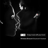 Wireless Stereo Earphones with Magnetic Charging Box - T-88
