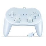 Wired Game Controller for Nintendo Wii - White - Front View
