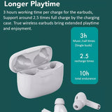 Mini Binaural Bluetooth 5.0 Sports Earphones - Ete-13 - White - Low Angle