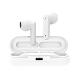 Waterproof Bluetooth Earphones with Noise Reduction and Charging Box - Front View