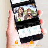 Smart Wifi Video Doorbell With Motion Detection & Two-Way Intercom - White - Top-Down View