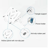 Enhanced Laptop Cooling Stand - Versatile and Efficient - White - 45-Degree Angle