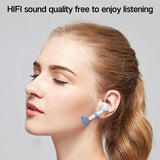 Wireless 3d Stereo Earphones with Bluetooth 5.0 - White - Low Angle