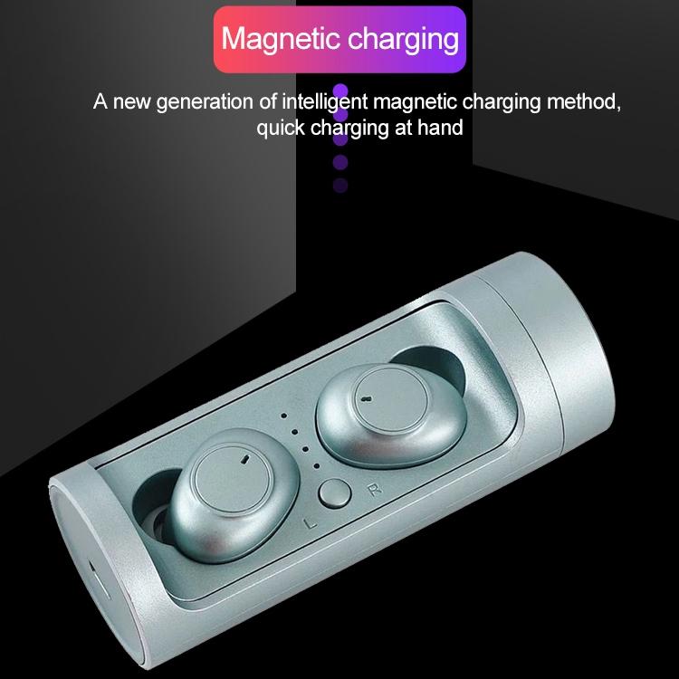 Wireless Touch Bluetooth Headset with Magnetic Charging - Automatic Pairing - White