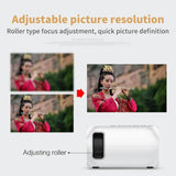 Mini Led Projector Home Theater Supports Hdmi & Av & Sd & Usb - White - Extra Image